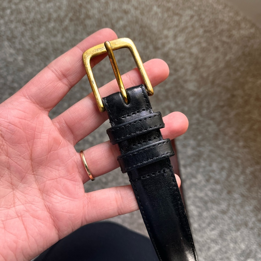 Coach leather belt